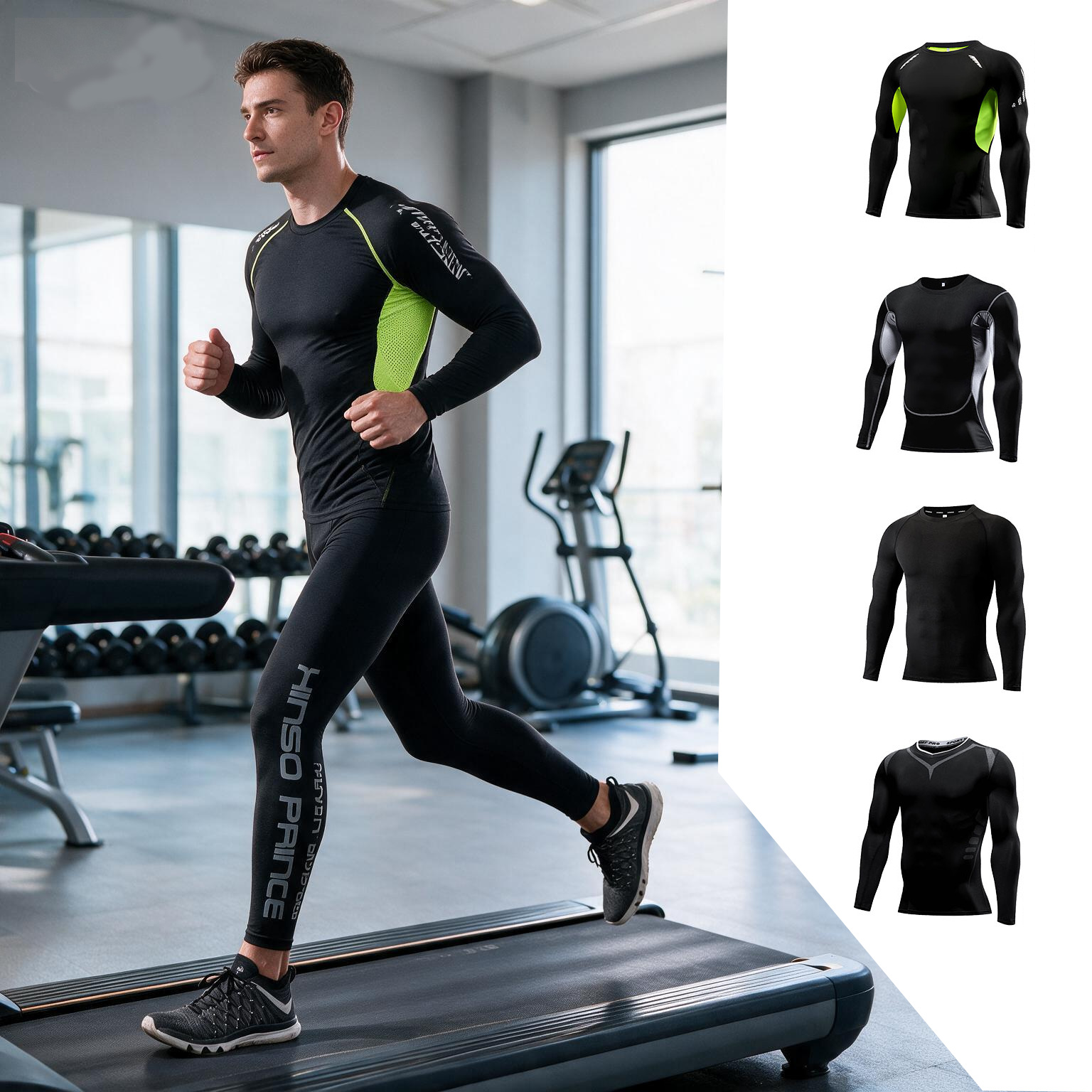 Sports Equipment Set - Conjunto de Roupas Esportivas Masculinas de