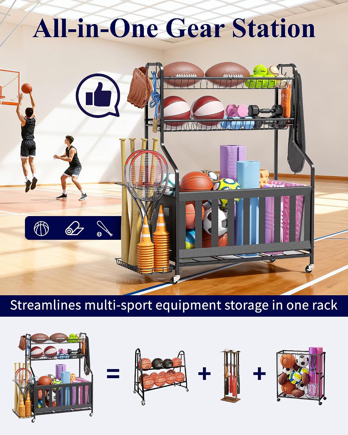 Organizador de Equipamentos Es - Sports Equipment Bat avaliação e preço